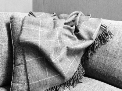 Luxurious wool fabrics and throws from the Isle of Mill available from Interior Mood, County Carlow, Ireland