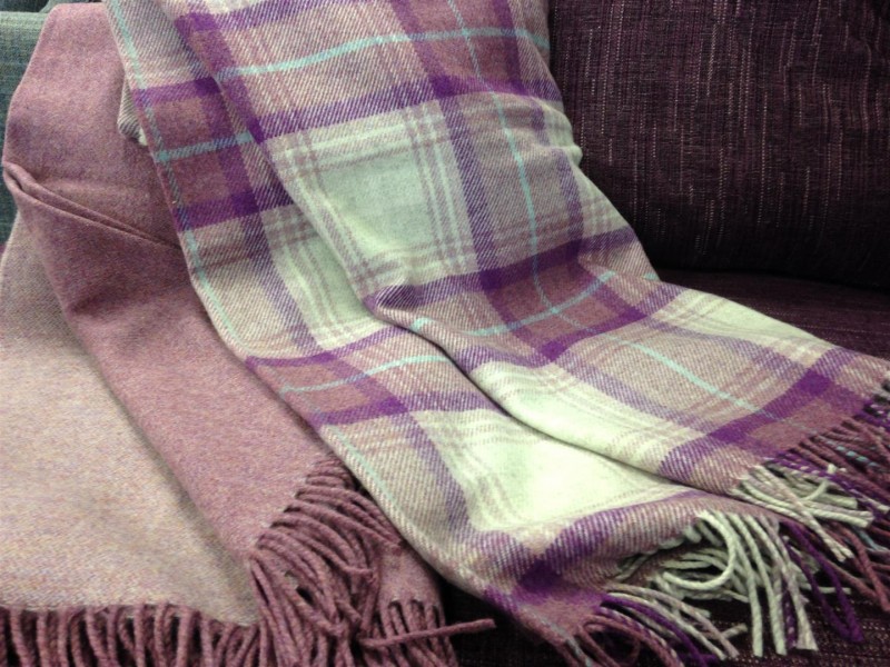 Luxurious wool fabrics and throws from the Isle of Mill available from Interior Mood, County Carlow, Ireland