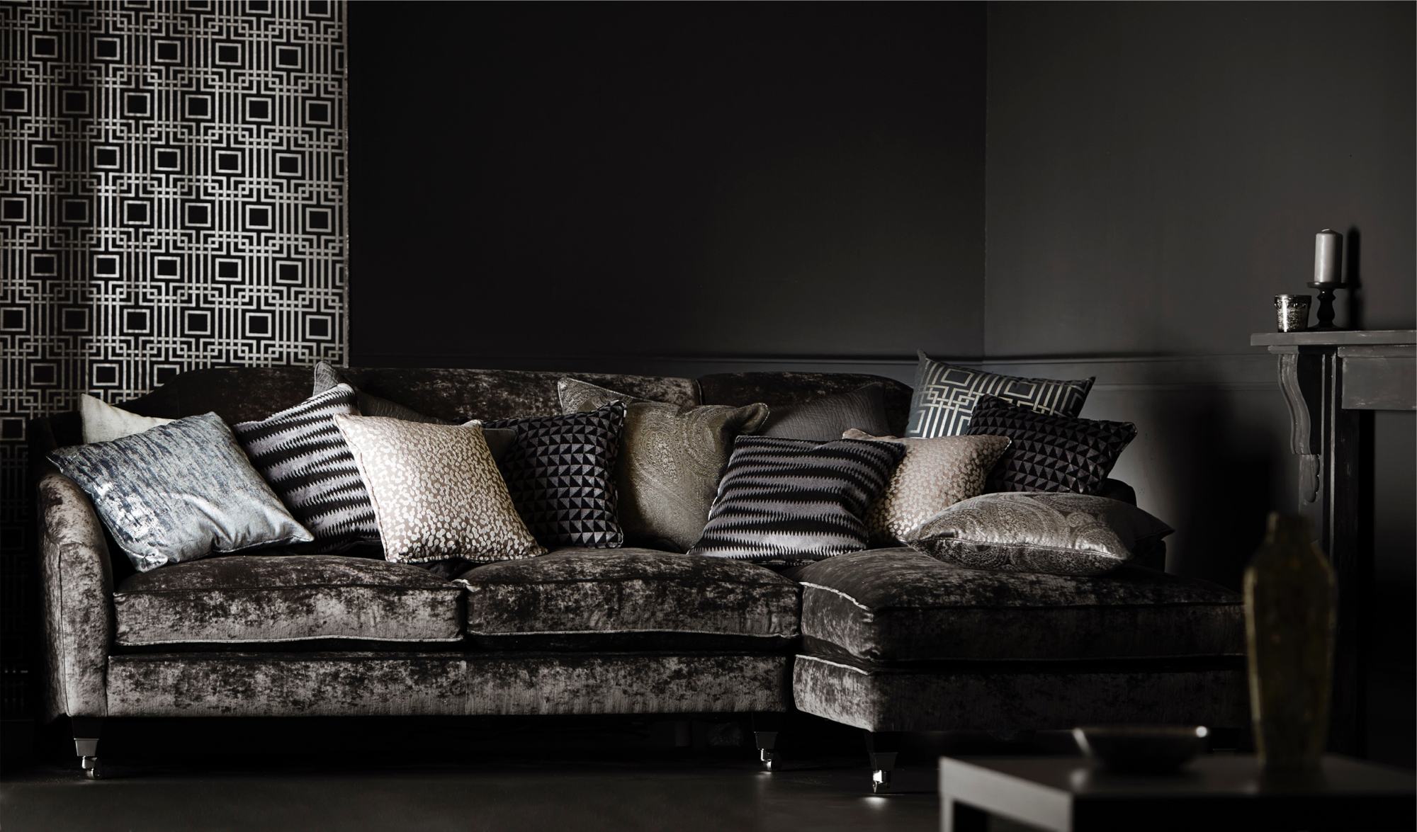 Bespoke sofas and chairs, designed in house and handcrafted to any length, depth, or height you require, with luxurious fabrics in classic or contemporary styles from Interior Mood, County Carlow, Ireland